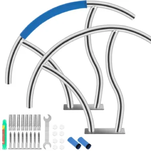 Pool Safety Handrails (2-Pack) – 30"x30" Heavy-Duty Railings for Inground Pools